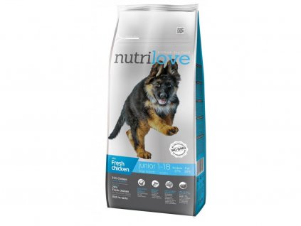 nutrilove dog junior large breed fresh chicken