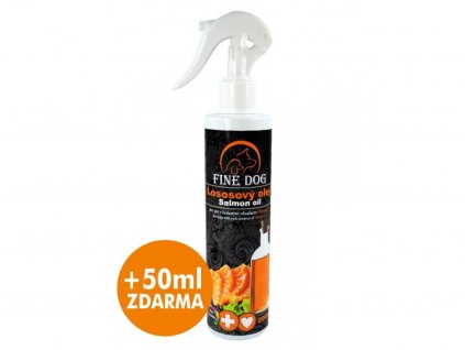 fine dog lososovy olej s rozprasovacem 200 ml+50 ml zdarma