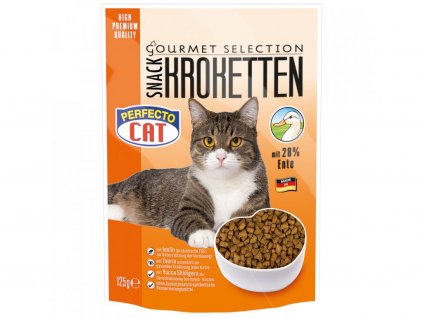 perfecto cat kroketten snack s kachnou 125 g