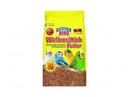 perfecto bird wellensittichfutter kompletni krmivo pro andulky s vitaminy a medem 500 g