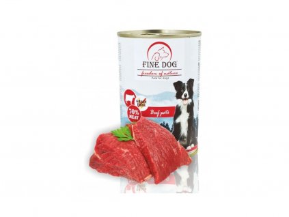 fine dog freedom of nature hovezi 70 % masa pate 400 g konzerva