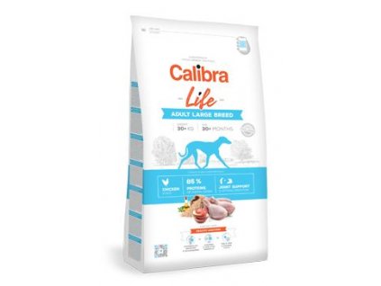 calibra dog life adult large breed chicken 12 kg