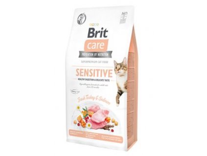 brit care cat grain free sensitive healthy digest and delicate taste 7 kg