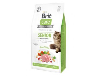 brit care cat grain free senior weight control 7 kg
