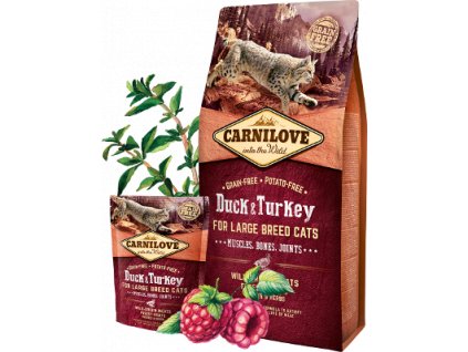 carnilove-cat-large-breed-duck-and-turkey-muscles,-bones-and-joints-6-kg