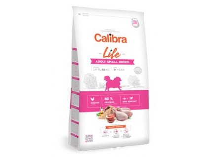 calibra dog life adult small breed chicken 6 kg