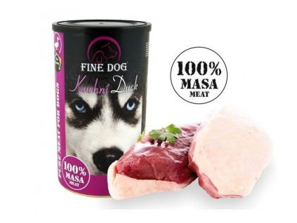 fine dog konzerva kachni 1200 g