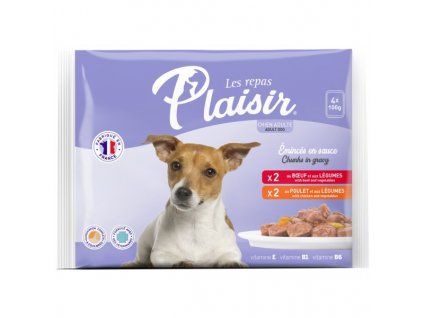 plaisir dog multipack 4 x 100g kapsicky