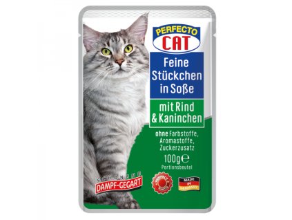 perfecto cat feine hovezi kralik v omacce 100g kapsicka