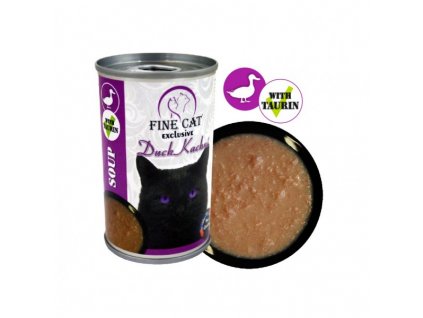 fine cat exclusive kachni polevka pro kocky 158g