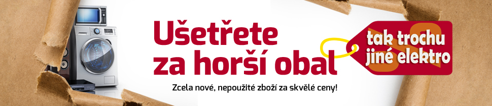 Nové zboží v horším kartonovém obalu se zárukou za výhodné ceny. Domácí spotřebiče, elektronika, kuchyňské spotřebiče, vše pro zahradu a dílnu