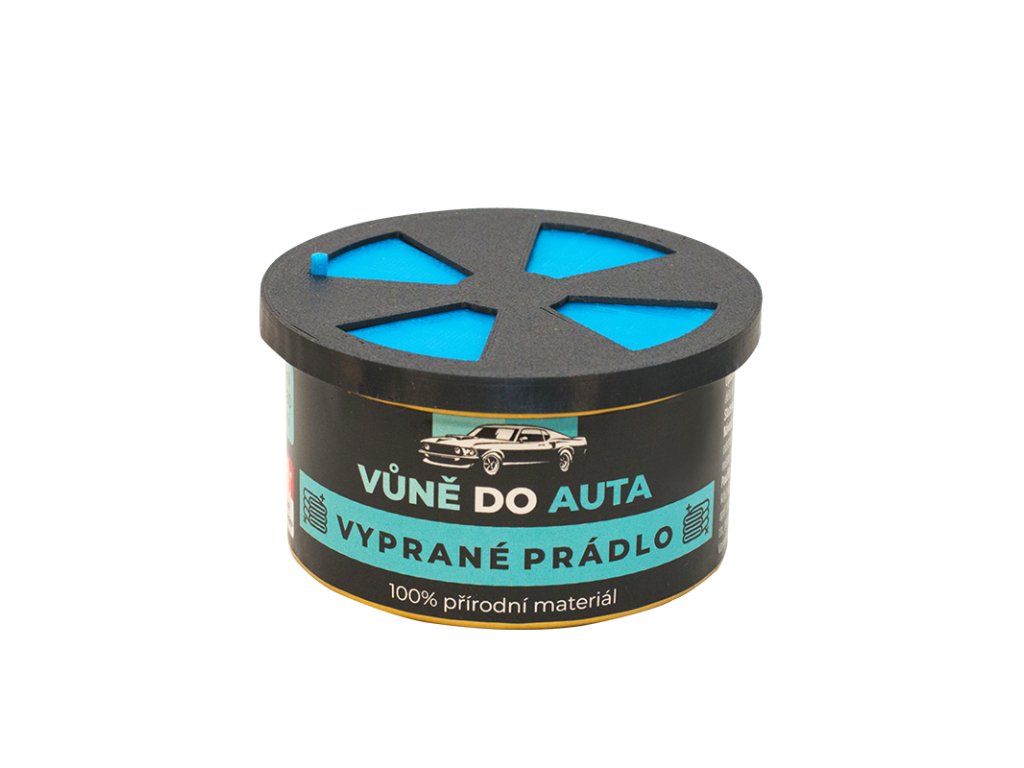 Vůně do auta plechovka vyprané prádlo