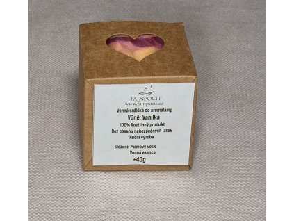 Fajnpocit vonný vosk palmový minisrdíčka s vůní Vanilka