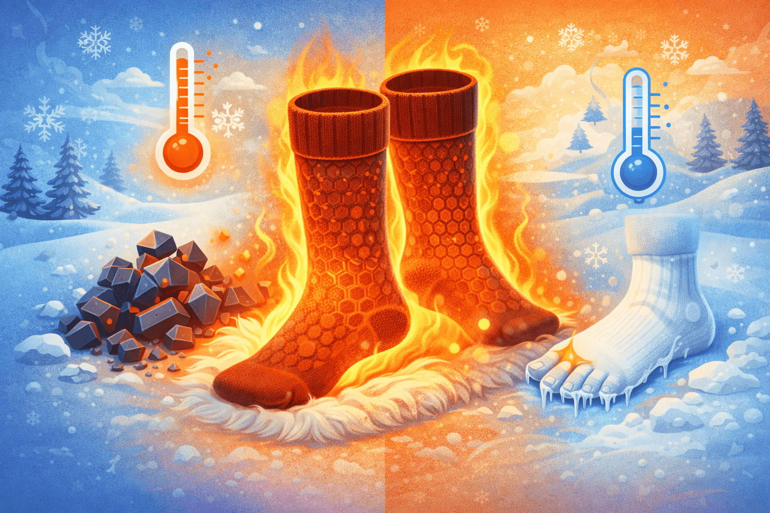 Už žádné studené nohy! Vše, co potřebujete vědět o turmalínových hřejivých ponožkách