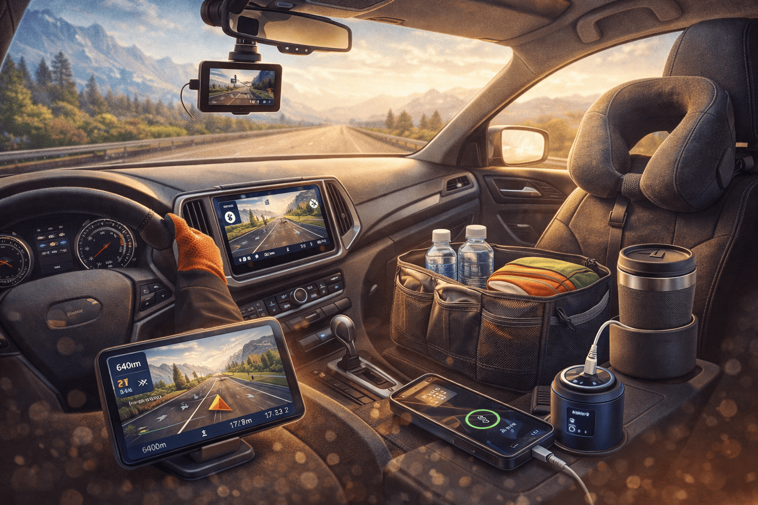 Jak vybrat doplňky do auta, které zvýší bezpečnost i pohodlí na dlouhých cestách