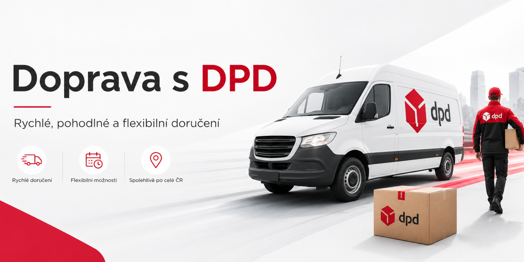 Doprava s DPD: pohodlné doručení balíku až k vám domů, do výdejního místa nebo boxu