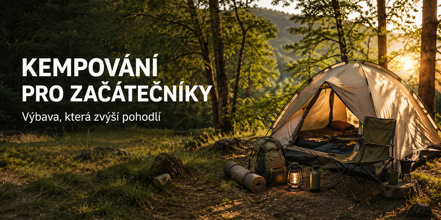 Kempování pro začátečníky: Výbava, která zvýší pohodlí