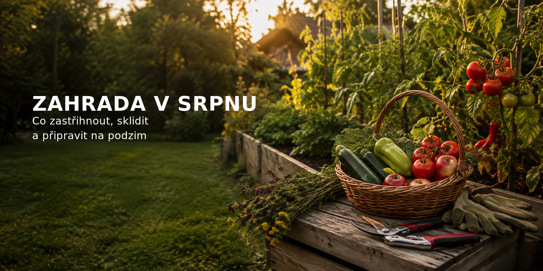 Zahrada v srpnu: Co zastřihnout, sklidit a připravit na podzim