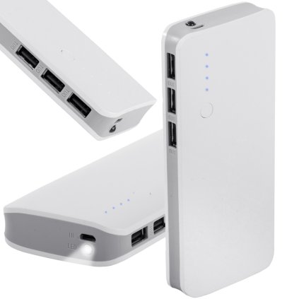 cze pl Powerbank 10000mah 3x usb microusb 2 1a power bank led svitilna powerful fast 6925 1