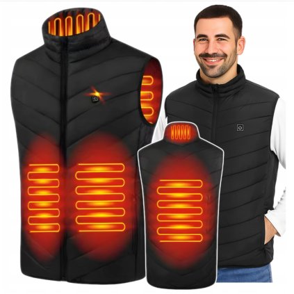 Elektricky vyhřívaná vesta unisex USB