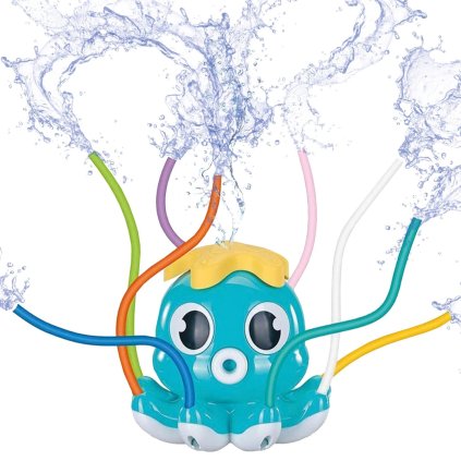 octosplash blue sprinkler octopus hracky do vody pro deti vodou strikajici chobotnice snadna