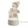 Teddy bear 3D LED lampa