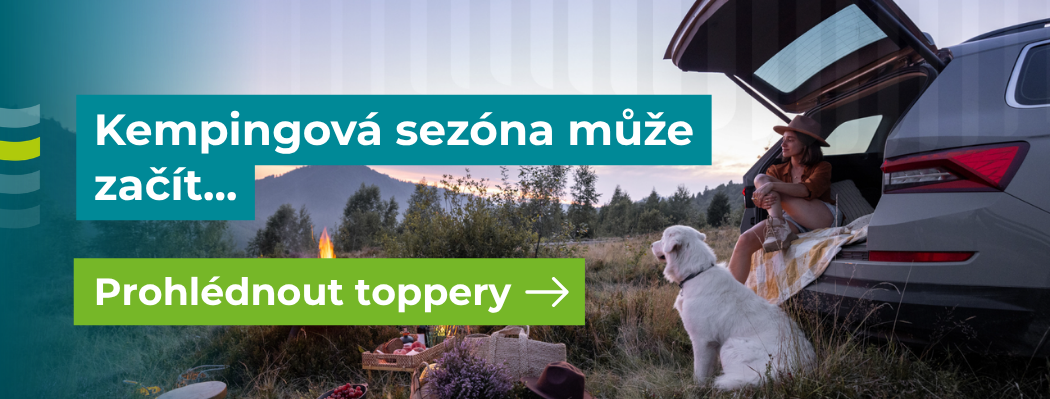 Topper ideální matrace do stanu, auta a na gauč