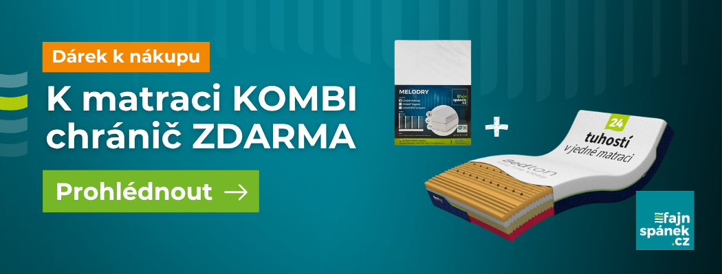 Při nákupu matrace z řady KOMBI chránič matrace zdarma