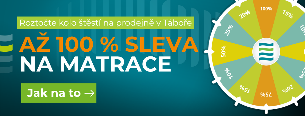 Sleva až 100 % na matrace