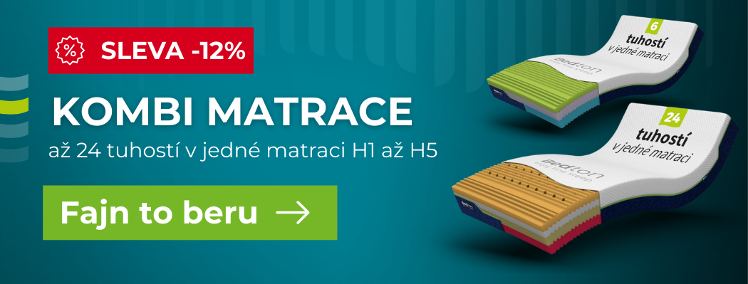 Sleva 12 % na matrace kombi