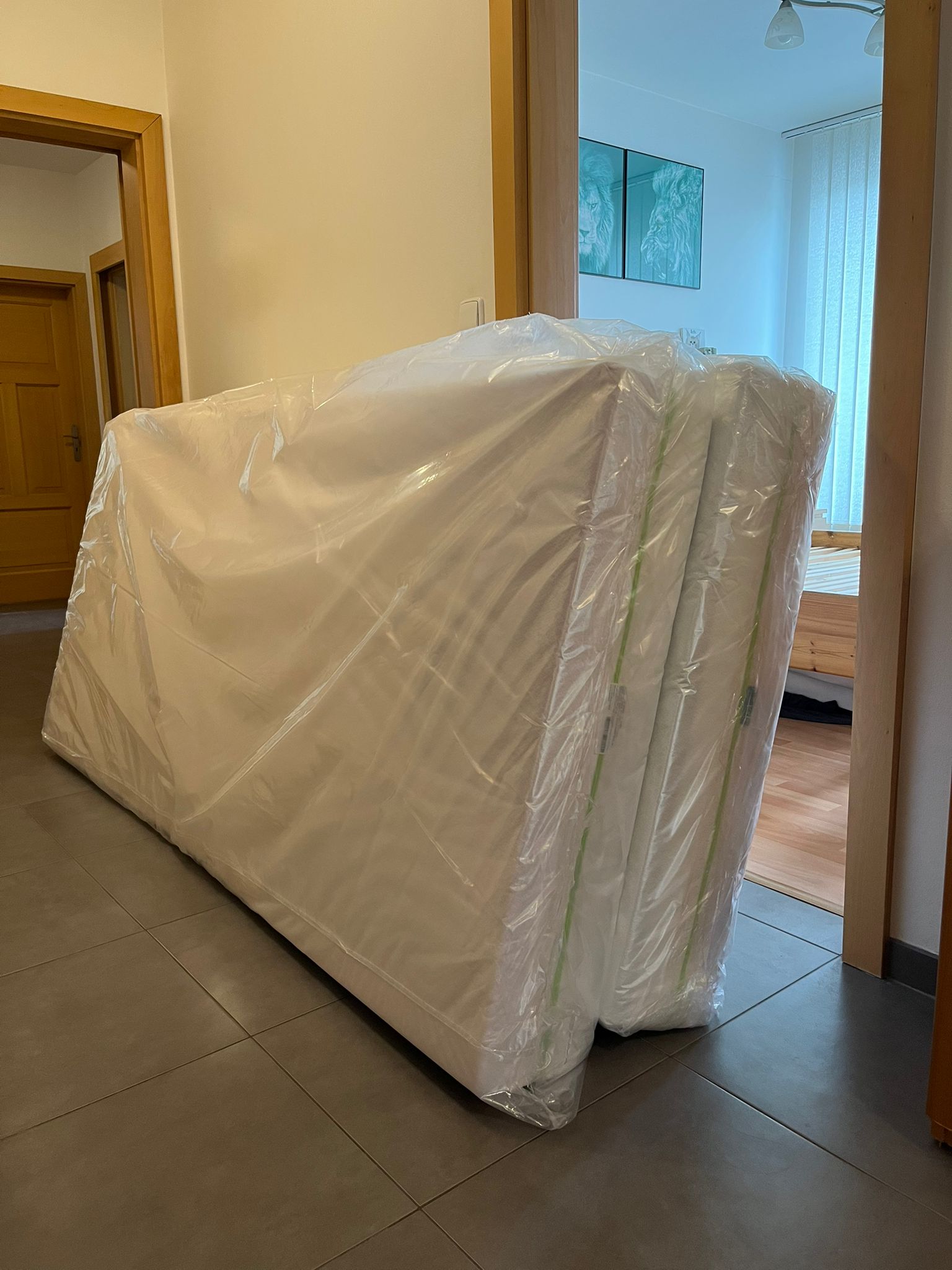 Detail matrace Jazz Bonell XDURA v ložnici zákazníka