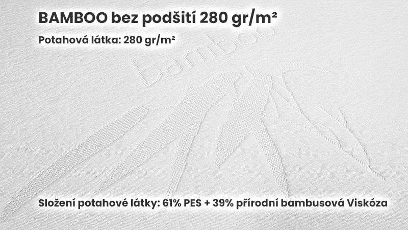 bambusový potah matrace