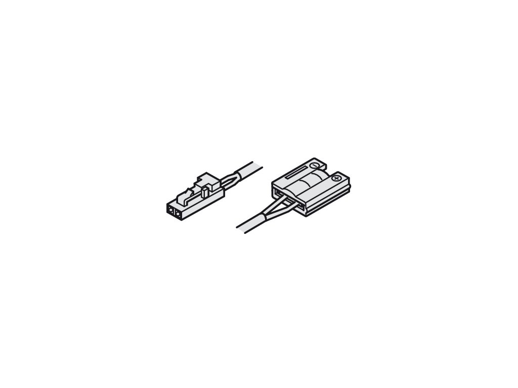 Kabel s klipem pro LED pásek 8mm/12V/3,5A/2,0m