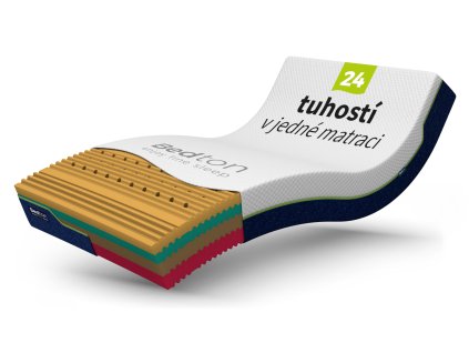 Zdravotní matrace MAXREL MEMORY KOMBI, 24 tuhostí v jedné matraci.