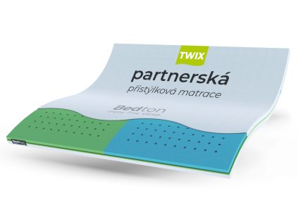 TOPPER HYBRID TWIX - partnerská přistýlková matrace. Každý v páru má svou oblíbenou tuhost.