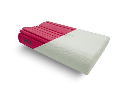 Anatomický polštář ze studené pěny JAM ANATOM RED v protiroztočovém potahu Aloe Vera
