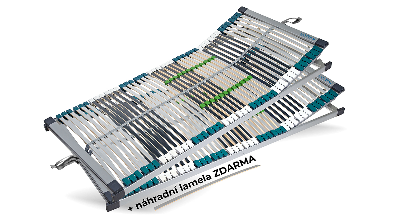 BEDTON SILVERTON 42 FLEX 100x200, SADA 1+1 • ruční polohování x ruční polohování