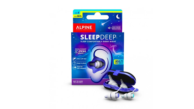ALPINE Špunty do uší - SLEEPDEEP Velikost: S+M/L • s redukčním gelem Alpine Noise