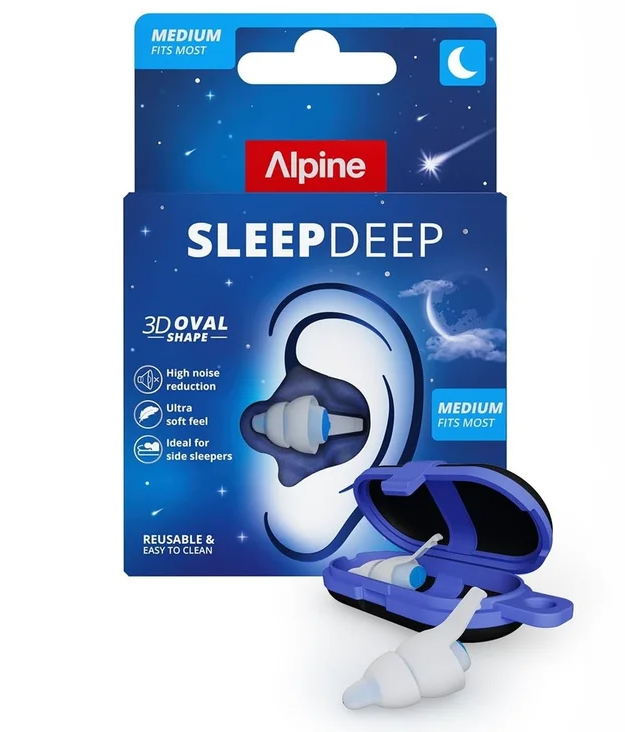 ALPINE Špunty do uší - SLEEPDEEP Velikost: M • s redukčním gelem Alpine Noise