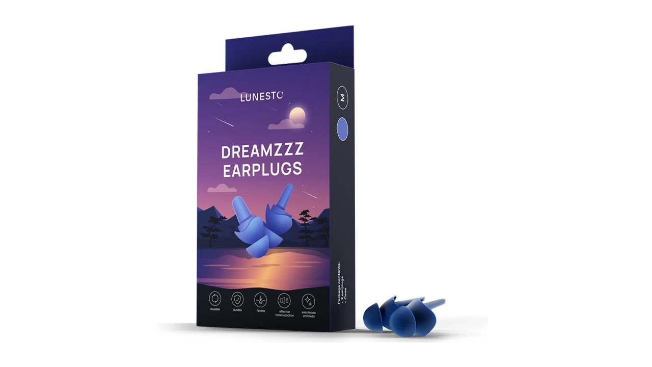 LUNESTO Špunty do uší - DREAMZZZ EARPLUGS Velikost: M • jemný hypoalergenní silikon