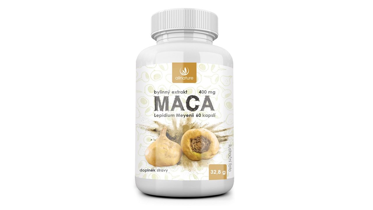ALLNATURE MACA bylinný extrakt • 60 kapslí - 3.32 Kč / 1 ks