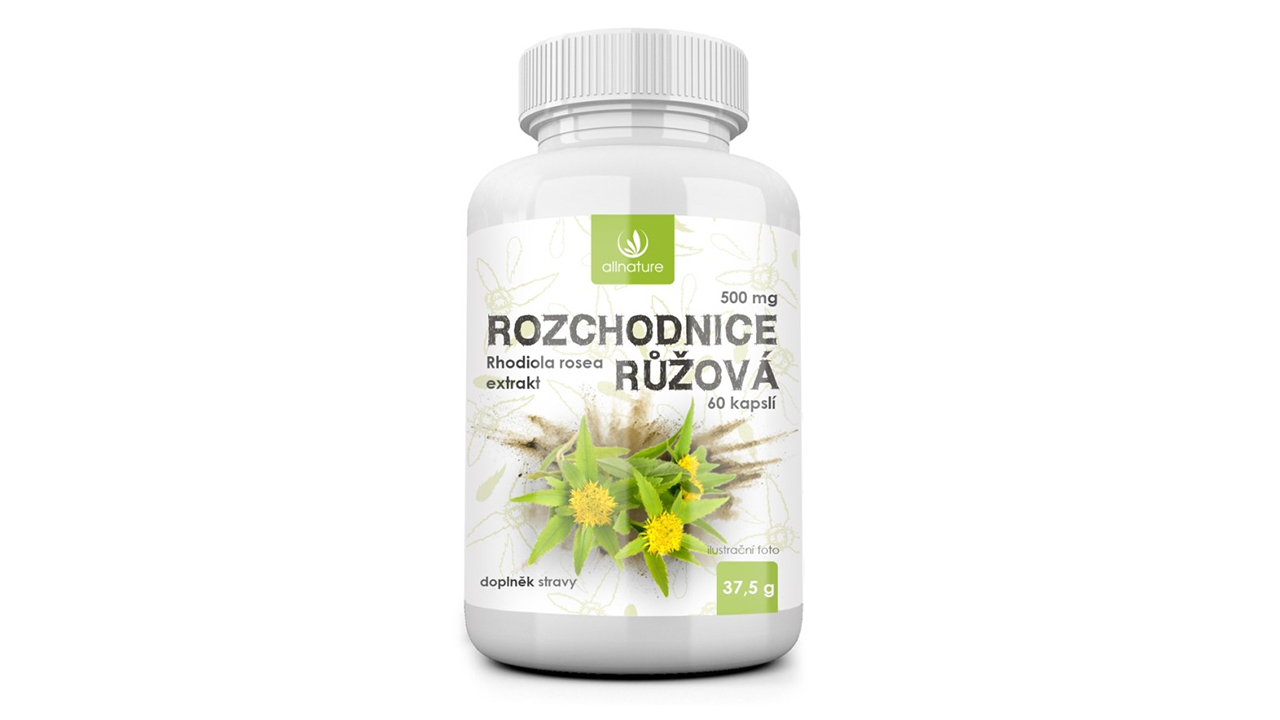ALLNATURE ROZCHODNICE RŮŽOVÁ bylinný extrakt • 60 kapslí - 3.67 Kč / 1 ks
