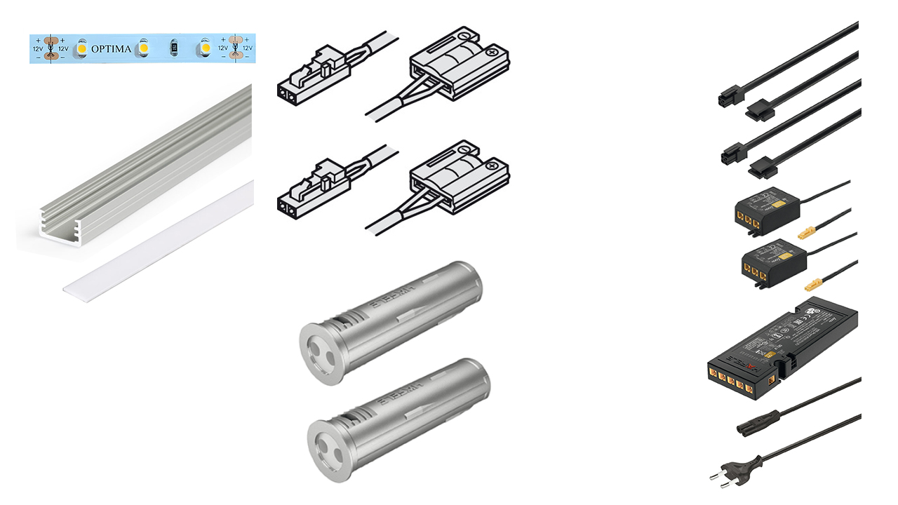 HÄFELE Výbava postele - 1x LED Pásek