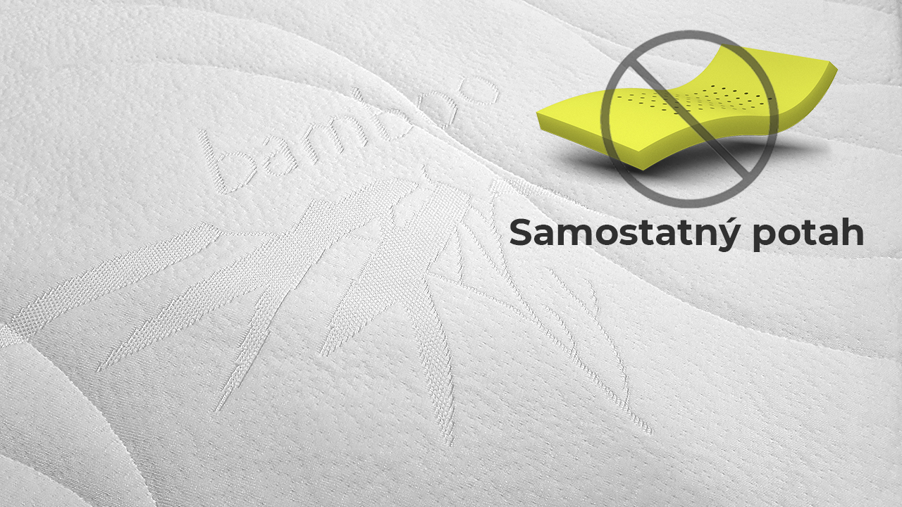 BEDTON Samostatný potah na dětskou matraci BAMBOO prošitý rounem (380g/m²) - bez matrace Šířka: 70 cm, Délka: 140 cm, Výška: 8 cm 70x140 cm