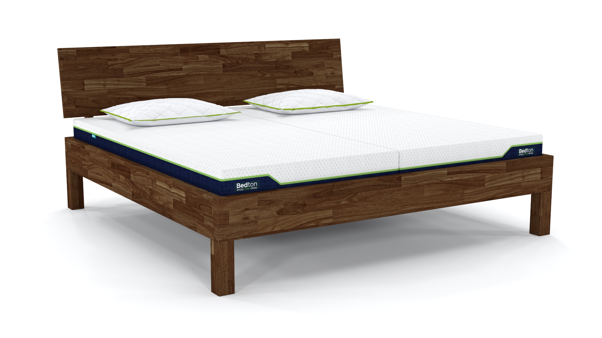 BEDTON TIMBER PILLAR 180x200 cm z masivu DUB Hevea