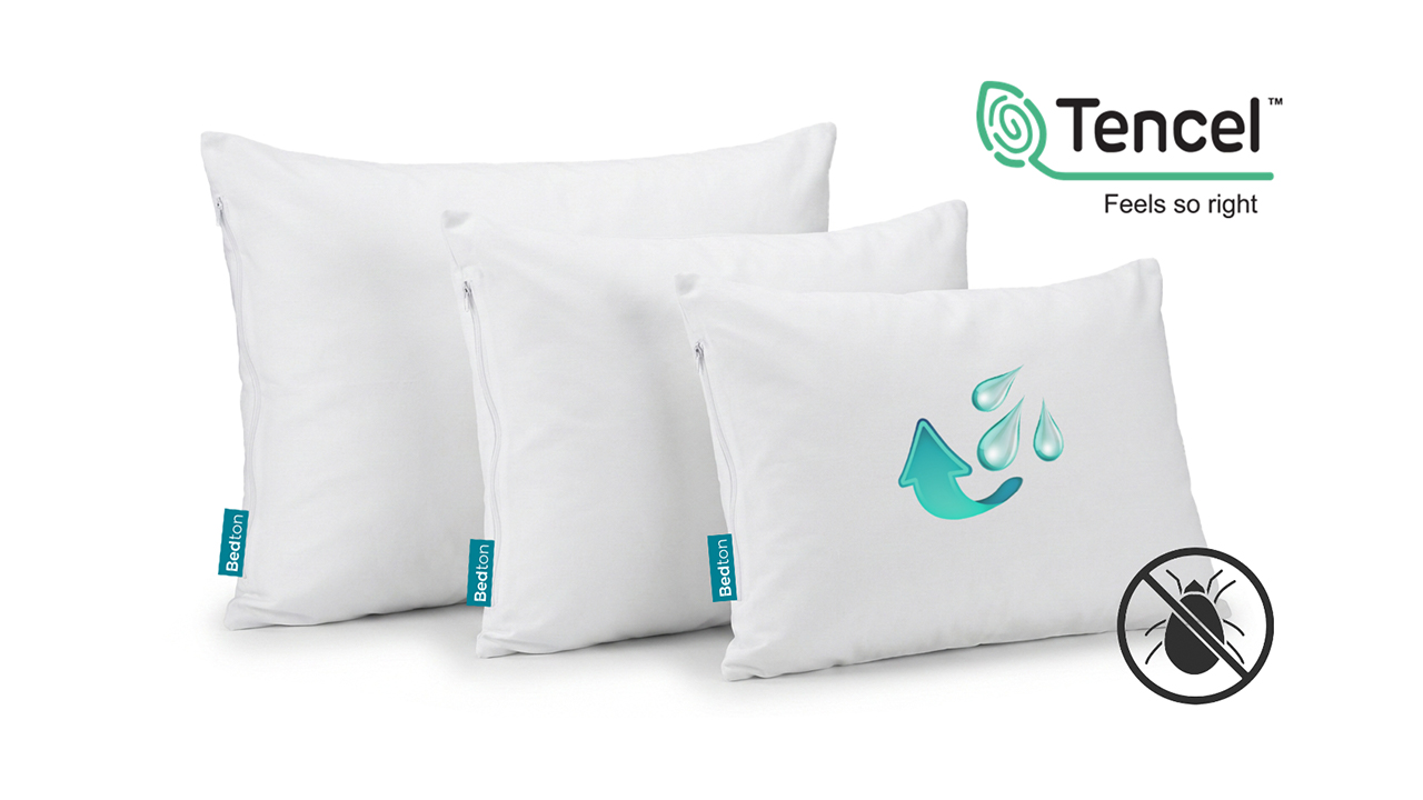 BEDTON Chránič polštáře MELODRY TENCEL® JERSEY Rozměry: 45x65 • 100% TENCEL® / se zipem xx