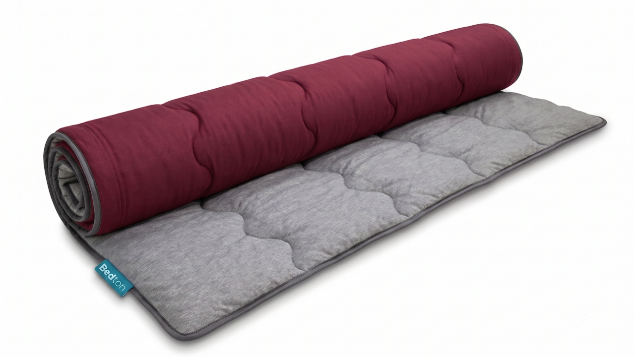 BEDTON G-DUR DIRECT celoroční přikrývka Rozměry: 140x200 cm, Barva: Světle šedá / Vínová • bez nutnosti povlečení