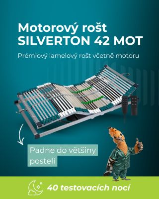 🛌 Konec ztuhlým zádům a oteklým nohám! ☀️ Objevte motorový rošt SILVERTON 42 MOT. Stiskem jediného tlačítka vám zajistí...