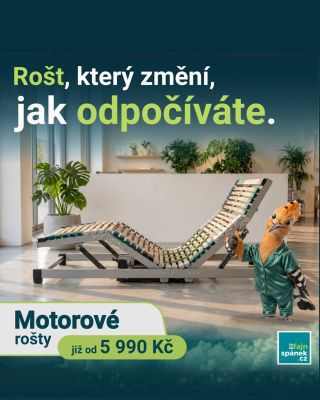 Tichý a pohodlný. 🤫💤 Náš motorový rošt SILVERTON 42 MOT je pro ty, kteří si v posteli rádi dopřejí pohodlí. Díky...
