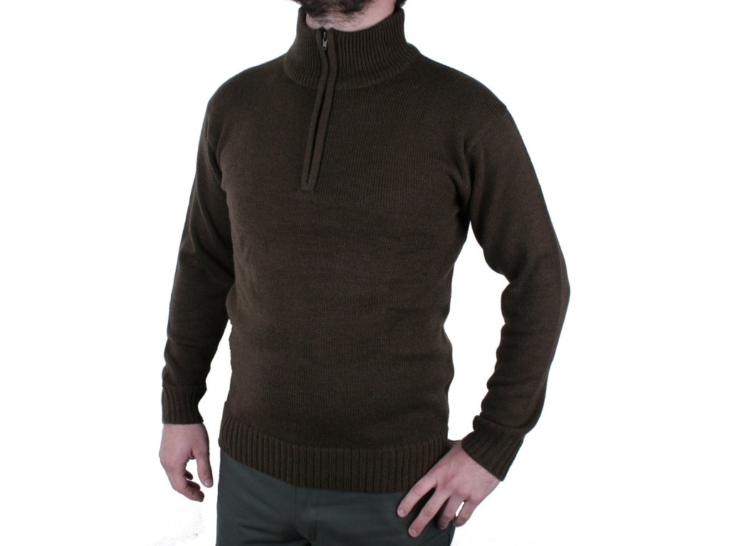 myslivecky svetr afars hugo hnedy